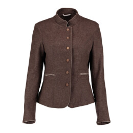 Gipfelst&uuml;rmer Damen Jacke Kurz Tailliert Dunkelbraun 50