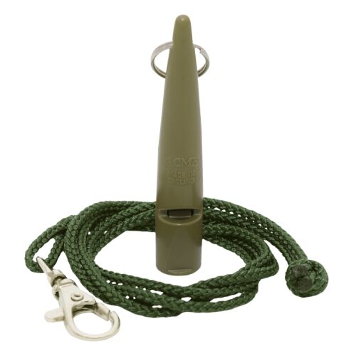 ACME Hundepfeife No. 210,5 mit Pfeifenband (Basic) Olive Drap