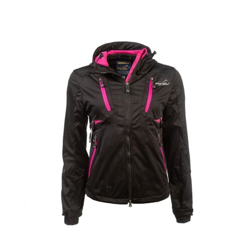 Arrak Damen Softshelljacke Akka Schwarz/Pink XXL