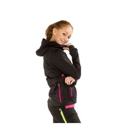 Arrak Damen Softshelljacke Akka Schwarz/Pink XXL