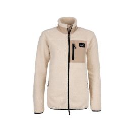 Arrak Damen Fleecejacke Sherpa Wei&szlig; XS
