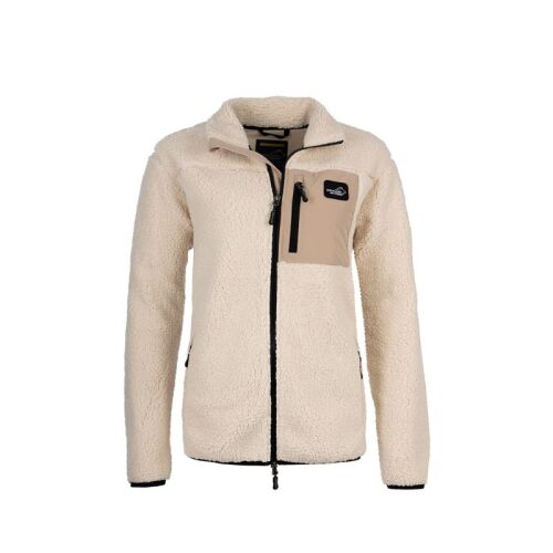 Arrak Damen Fleecejacke Sherpa Weiß XXL