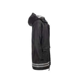 Arrak Unisex Regenmantel Schwarz S