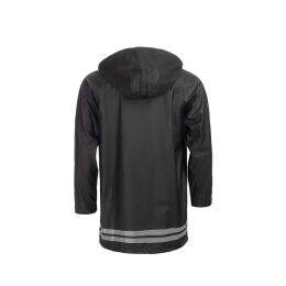 Arrak Unisex Regenmantel Schwarz XL