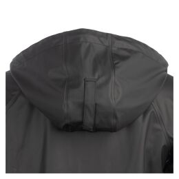 Arrak Unisex Regenmantel Schwarz XL