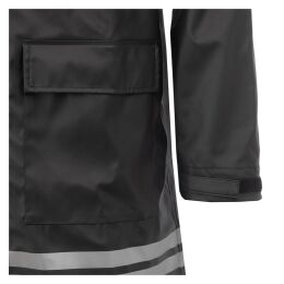 Arrak Unisex Regenmantel Schwarz XL
