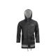 Arrak Unisex Regenmantel Schwarz XL