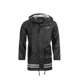 Arrak Unisex Regenmantel Schwarz 3XL