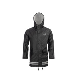 Arrak Unisex Regenmantel Schwarz 3XL