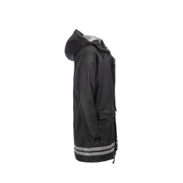Arrak Unisex Regenmantel Schwarz 3XL
