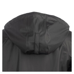 Arrak Unisex Regenmantel Schwarz 3XL