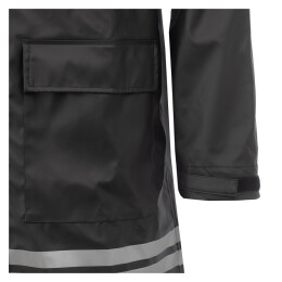 Arrak Unisex Regenmantel Schwarz 3XL