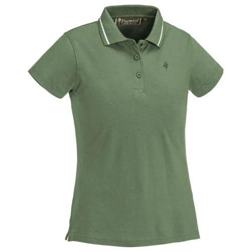 Pinewood Outdoor Life Damen Poloshirt Midgreen