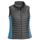 Pinewood Caribou Padded Damen Weste Grau/ Blau