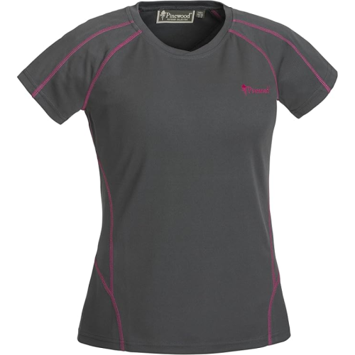Pinewood Activ Damen T-Shirt Grau/Pink L