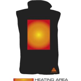 Alpenheat Heizweste Fire-Fleece Schwarz