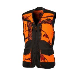 Somlys Herren Softshellweste Newtek Camo Orange Gr&uuml;n XXL