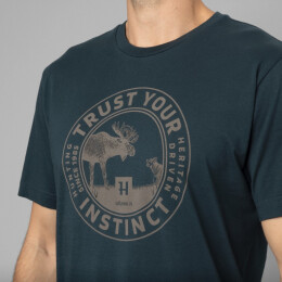 H&auml;rkila Herren T-Shirt Moose Dark Navy M
