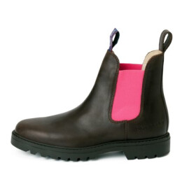 Blue Heeler Damen Chelsea Boots Jackaroo Braun/Pink 42