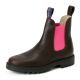 Blue Heeler Damen Chelsea Boots Jackaroo Braun/Pink 42