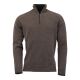 Laksen Herren Strickpullover Brompton Zip Neck Biscuit M/50