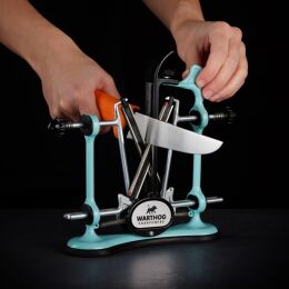 Eurohunt V-Sharp A4 Messersch&auml;rfer Aqua Blau