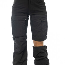 Arrak Damen Flexible Zip Off Hose Anthrazit 38