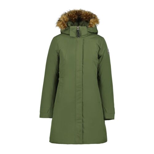 Icepeak Damen Mantel Alcoa Dunkeloliv Dunkeloliv 40