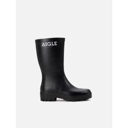 Aigle Damenregenstiefelette Atelier Aigle Schwarz Schwarz 37