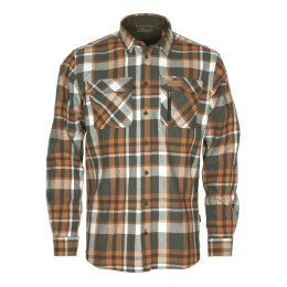 Pinewood Herren Flanellhemd Lappland Green/Orange M