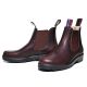 Blue Heeler Damen Chelsea Boots Brisbane mit Lammfell Dunkelbraun 39