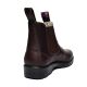 Blue Heeler Damen Chelsea Boots Brisbane mit Lammfell Dunkelbraun 39