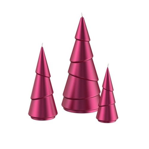 Engels Kerzen Objektkerze Gelackt Tanne Pink Metallic S Ø6,2cm x H15cm