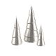 Engels Kerzen Objektkerze Gelackt Tanne Leinen Metallic M Ø8,4cm x H20cm