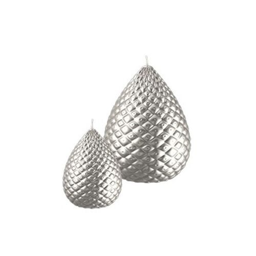 Engels Kerzen Objektkerze Gelackt Zapfen Leinen Metallic M Ø12,5cm x H16cm