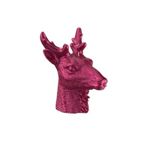 Engels Kerzen Objektkerze Gelackt Hirsch Pink Metallic
