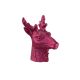 Engels Kerzen Objektkerze Gelackt Hirsch Pink Metallic