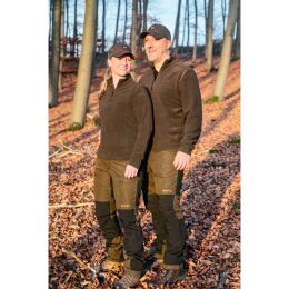 H&auml;rkila Damen Fleecepullover Troyer Shadow Brown M
