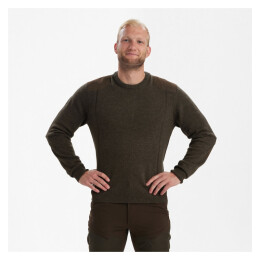 Deerhunter Herren Pullover Sheffield Knit Dark Elm 4XL