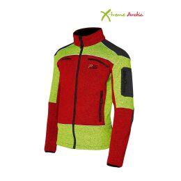 PSS X-Treme Arctic Faserstrickjacke f&uuml;r Kids rot/gelb M (110-116)
