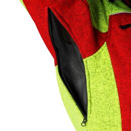 PSS X-Treme Arctic Faserstrickjacke f&uuml;r Kids rot/gelb M (110-116)