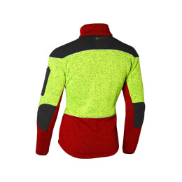 PSS X-Treme Arctic Faserstrickjacke f&uuml;r Kids rot/gelb L (122-128)