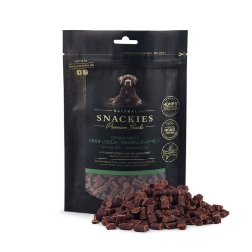 Snackies Hundesnack Geräucherte Rindfleisch-Trainingshappen, soft 170g