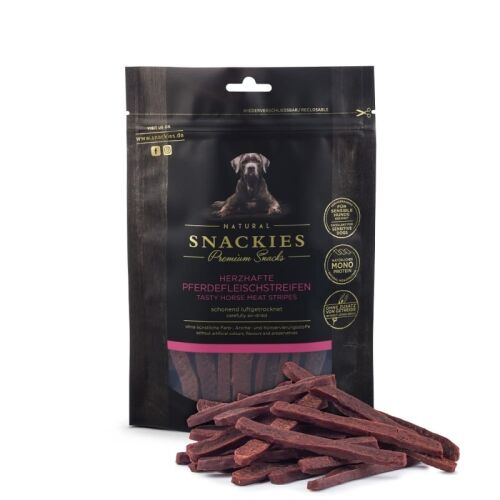 Snackies Hundesnack Herzhafte Pferdefleischstreifen 170g