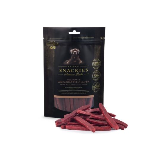 Snackies Hundesnack Herzhafte Wasserbüffelstreifen 170g