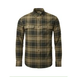 Chevalier Herren Hemd Heron Flannel Evergreen Checked L