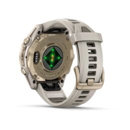 Garmin Armbanduhr Fenix 8 Sapphire Nebelgrau/Softgold ⌀ 43mm AMOLED
