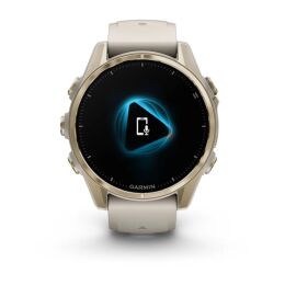 Garmin Armbanduhr Fenix 8 Sapphire Nebelgrau/Softgold ⌀ 43mm AMOLED