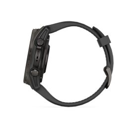 Garmin Armbanduhr Fenix 8 Sapphire Schwarz/Carbongrau Titan DLC ⌀ 43mm AMOLED