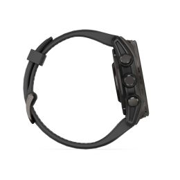 Garmin Armbanduhr Fenix 8 Sapphire Schwarz/Carbongrau Titan DLC ⌀ 43mm AMOLED